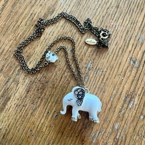 Ann Taylor Elephant Pendant Necklace